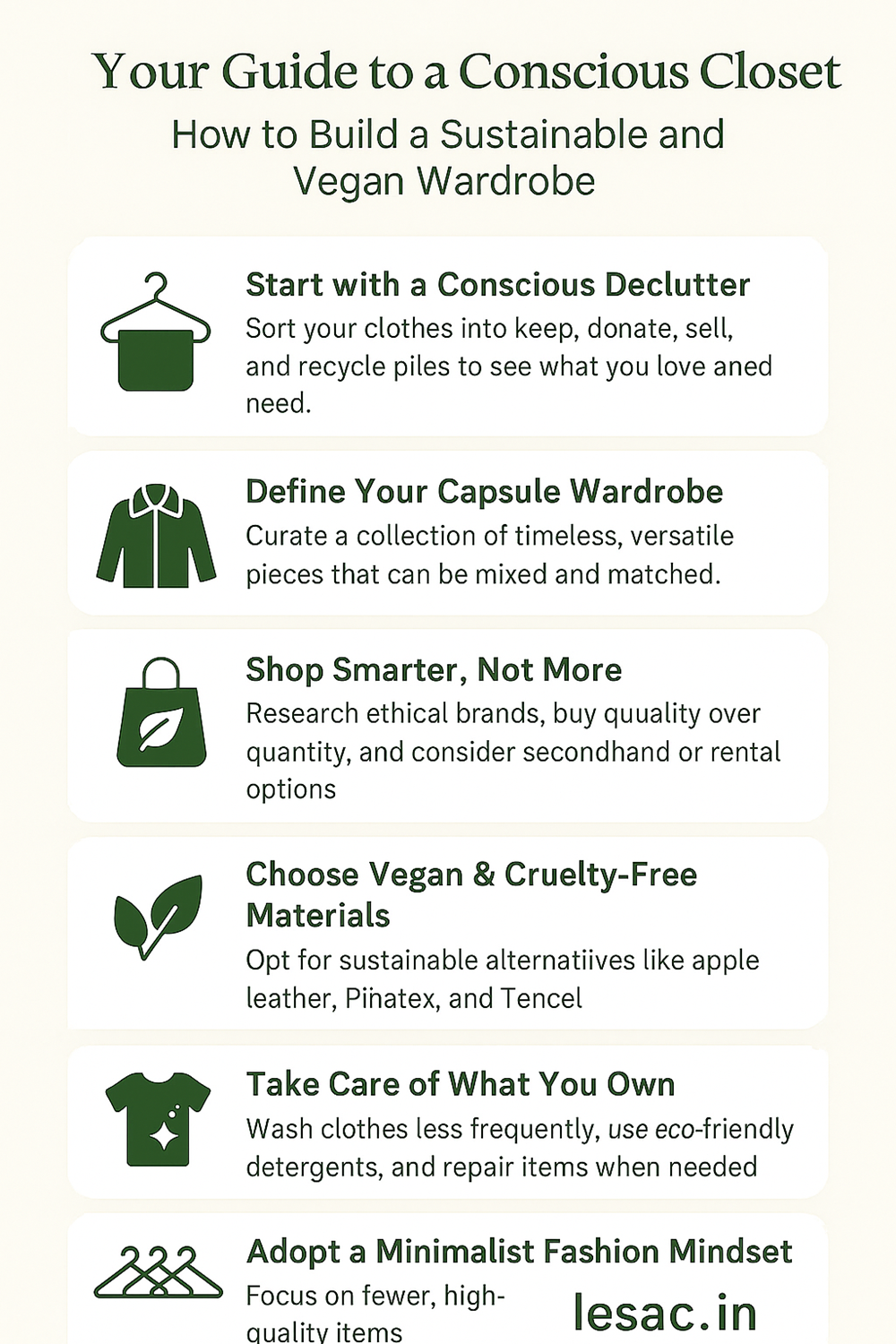 sustainable and vegan wardrobe